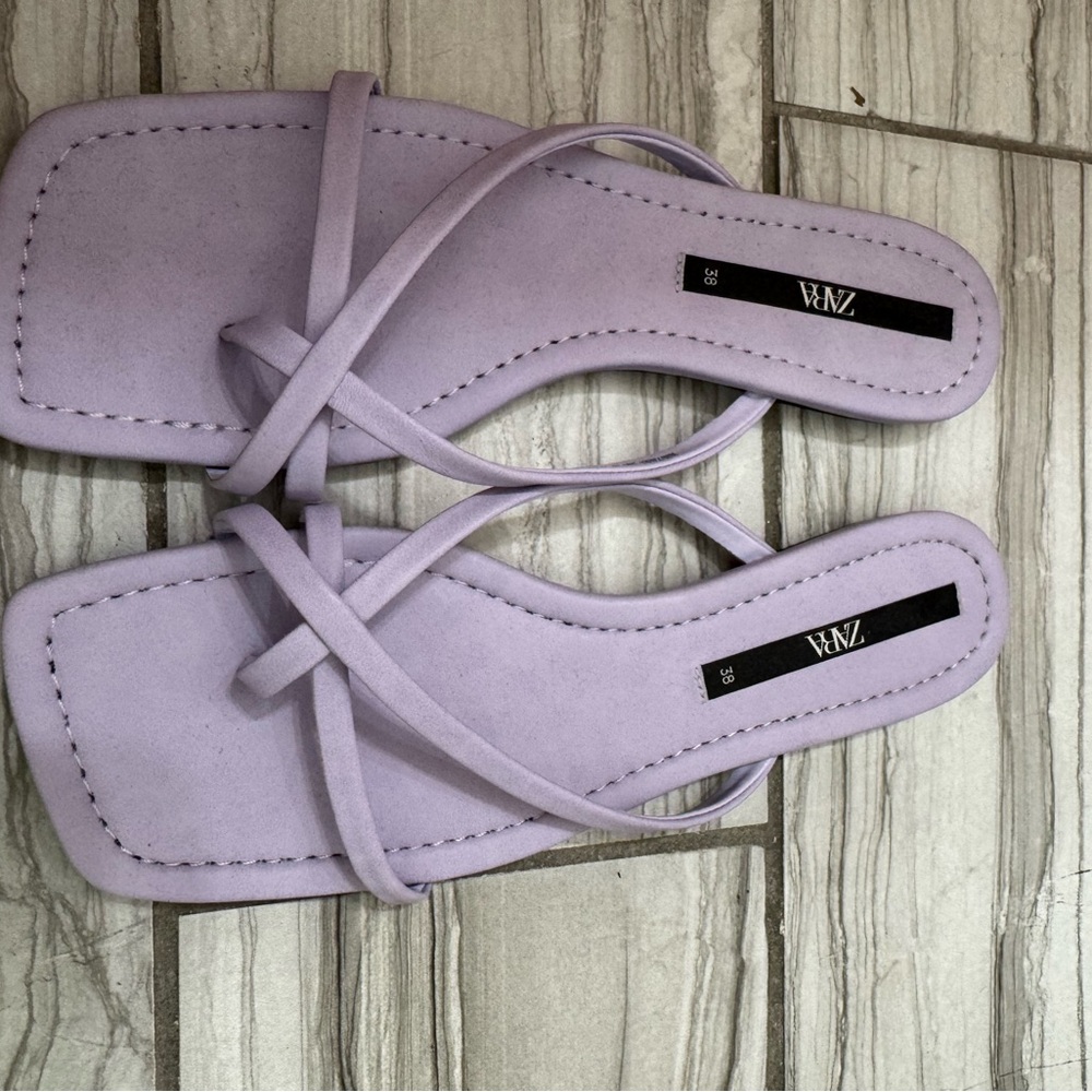Zara Women's Pastel Purple Sandals